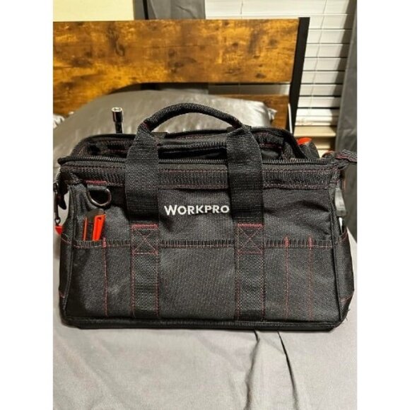 16-inch Close Top Wide Mouth Tool Storage Bag with Water Proof Rubber Base - Picture 3 of 4